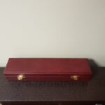 Knife case dark red