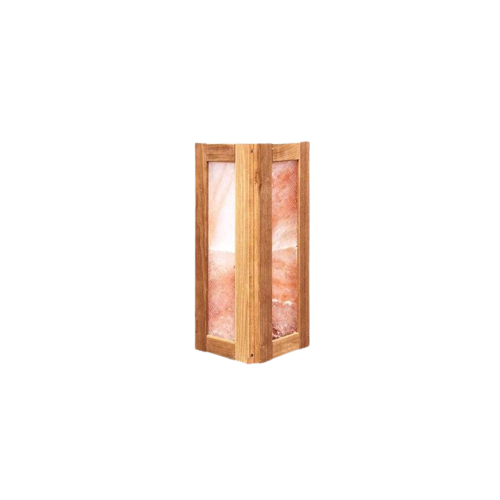 Himalayan salt corner lamp 4 tiles, 47×18 cm