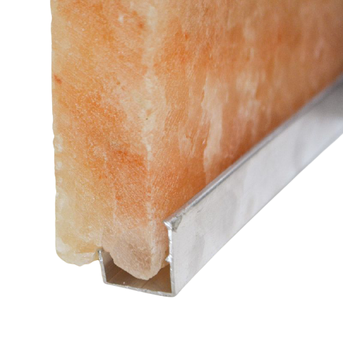 Himalajų druskos plytelė 200x100x25 mm poliruota (su grioveliu)