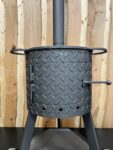 Stove for Kazan with wheels