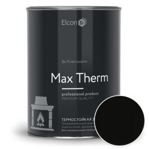 Heat Resistant Paint ELCON 1000C 1L 0,8kg BLACK COLOUR