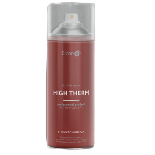 Термостойкий лак для печей и каминов Elcon High Therm 520 ml