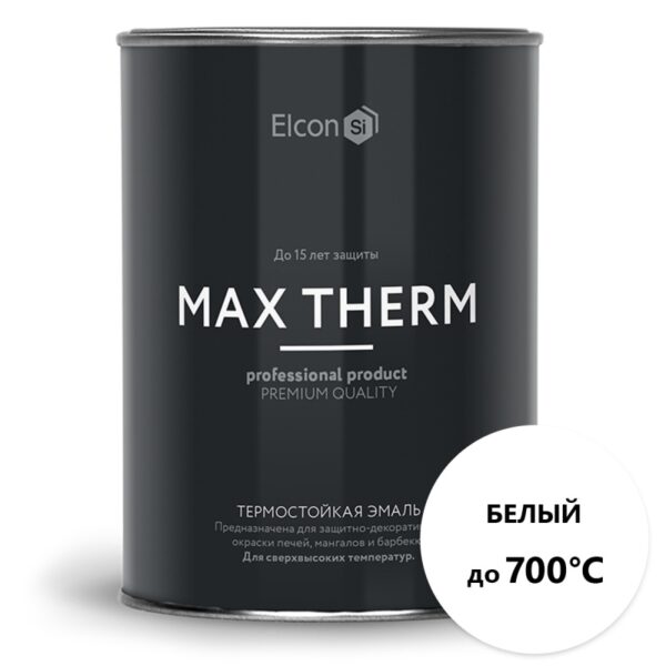 Термостойкая эмаль Elcon Max Therm 0,8 kg Белый