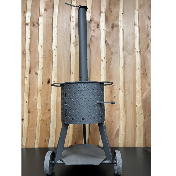 Stove for Kazan with wheels