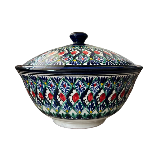 Deep bowl with lid 23 cm