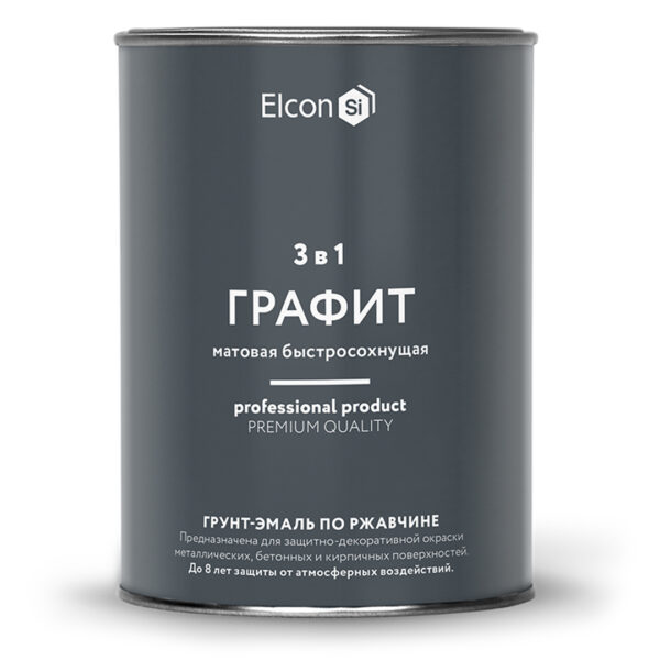 Heat-resistant paint ELCON 700C 1L 0,8kg GRAFITO COLOUR