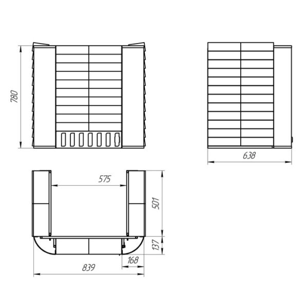 Frame for sauna stove USLADA 20