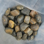 TIGER pebbles polished 30-50 mm. 20 kg.