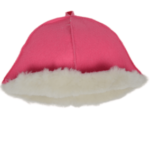 Natural sheepskin sauna hat "PINK"