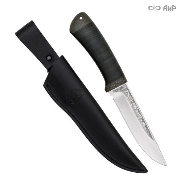 LISA 95x18 knifeHandle material: hornbeam Overall length: 255 mm Blade length: 135 mm Blade width: 30 mm Blade spine thickness: 2.6 mm Weight with sheath: 178 g Weight without sheath: 120 g Pattern on the blade: artistic engraving Cutting edge sharpening angle: 32–34°