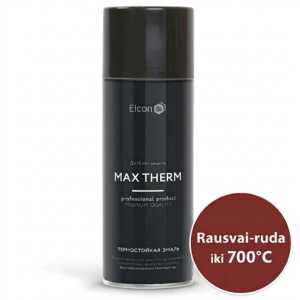 Karščiui atsparūs dažai ELCON 520ml 700C RAUSVAI RUDA