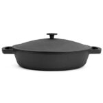 Cast iron pan with cast iron lid, Ø 360×80 mm