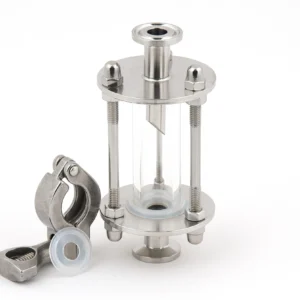 Mini sight glass drip collector 1/2", with 0.5" clamp and gasket