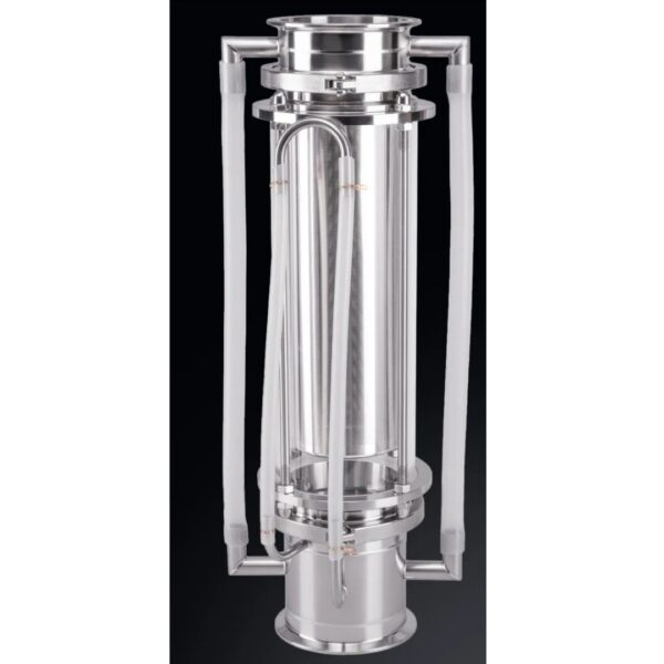 SOXHLET ekstraktorius 3", su stikline kolona (250 mm) ir pailgintu krepšeliu (200 mm)