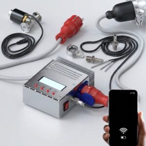 Automatinė valdymo sistema „5 viename“ distiliavimo aparatui su galios reguliatoriumi-stabilizatoriumi